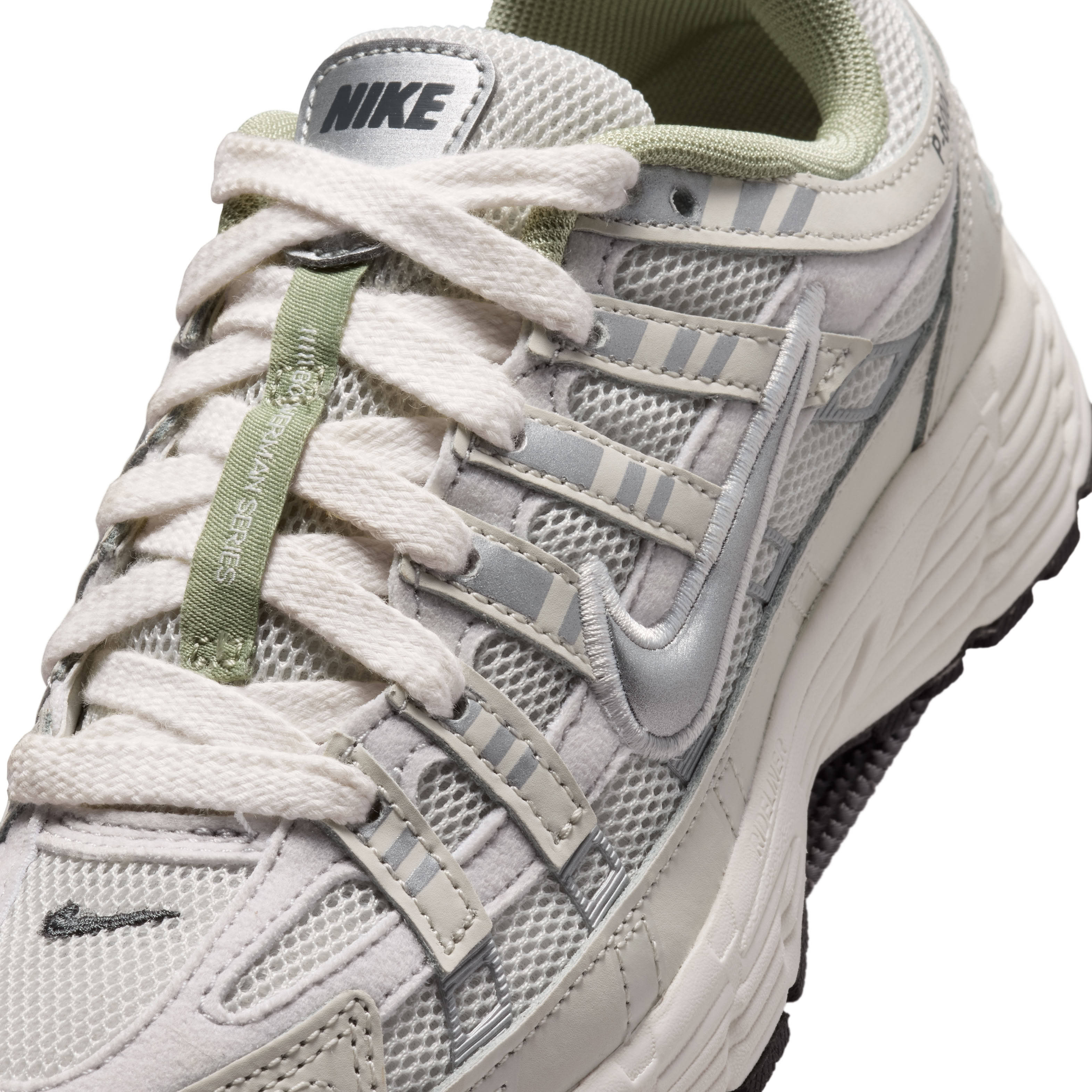 Nike P-6000 GS Platinum Tint Sail Detail