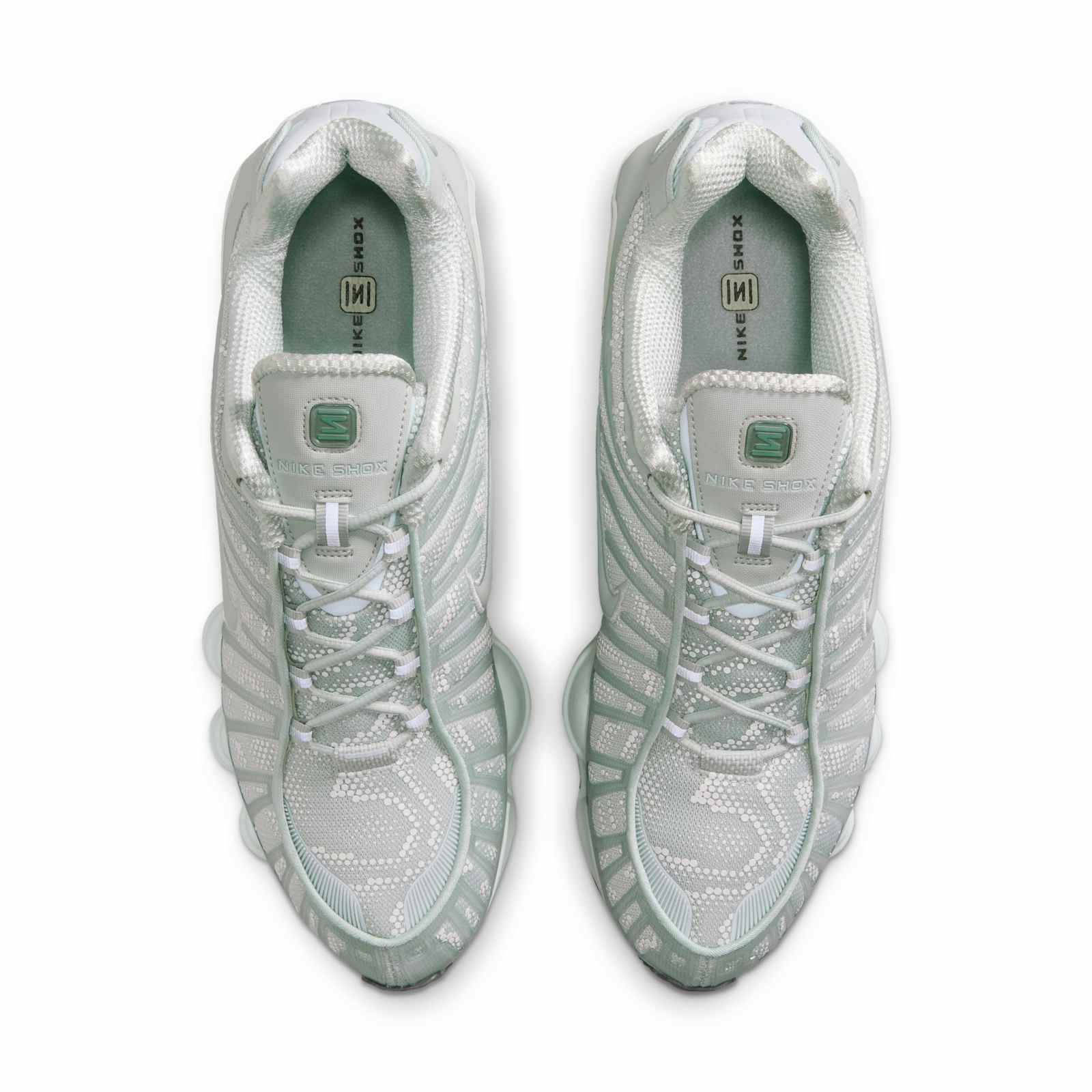 Nike Shox TL Light Silver Newsprint IM4687-002 middle