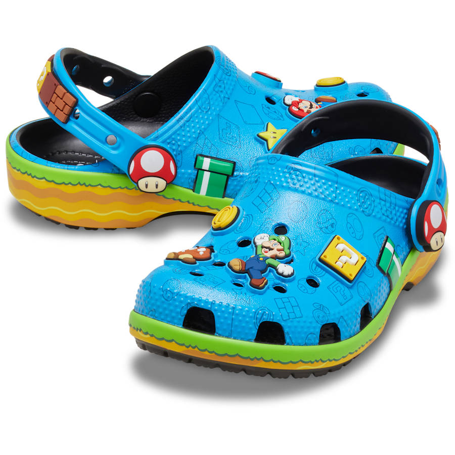 Nintendo x Crocs Classic Clog BG Super Mario Blue 212139-90H front