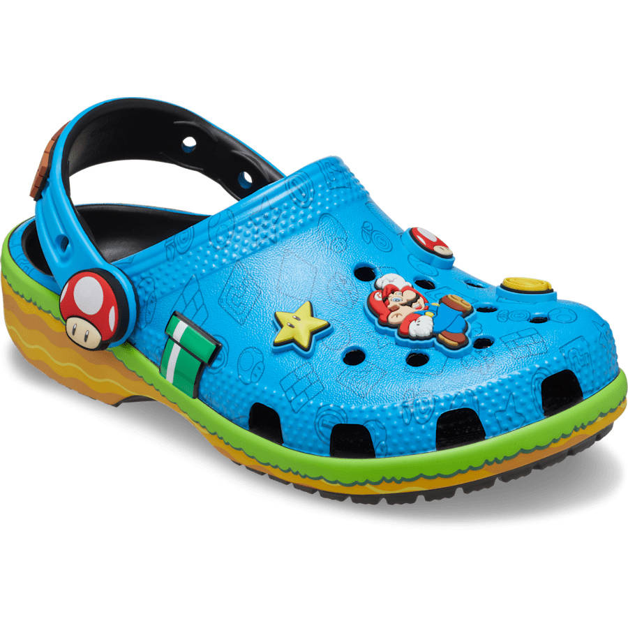 Nintendo x Crocs Classic Clog BG Super Mario Blue 212139-90H side