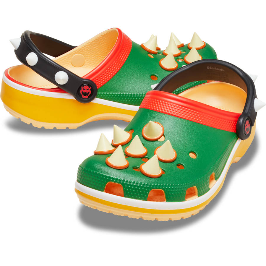 Nintendo x Crocs Classic Clog Bowser Green Multi 212135-90H front