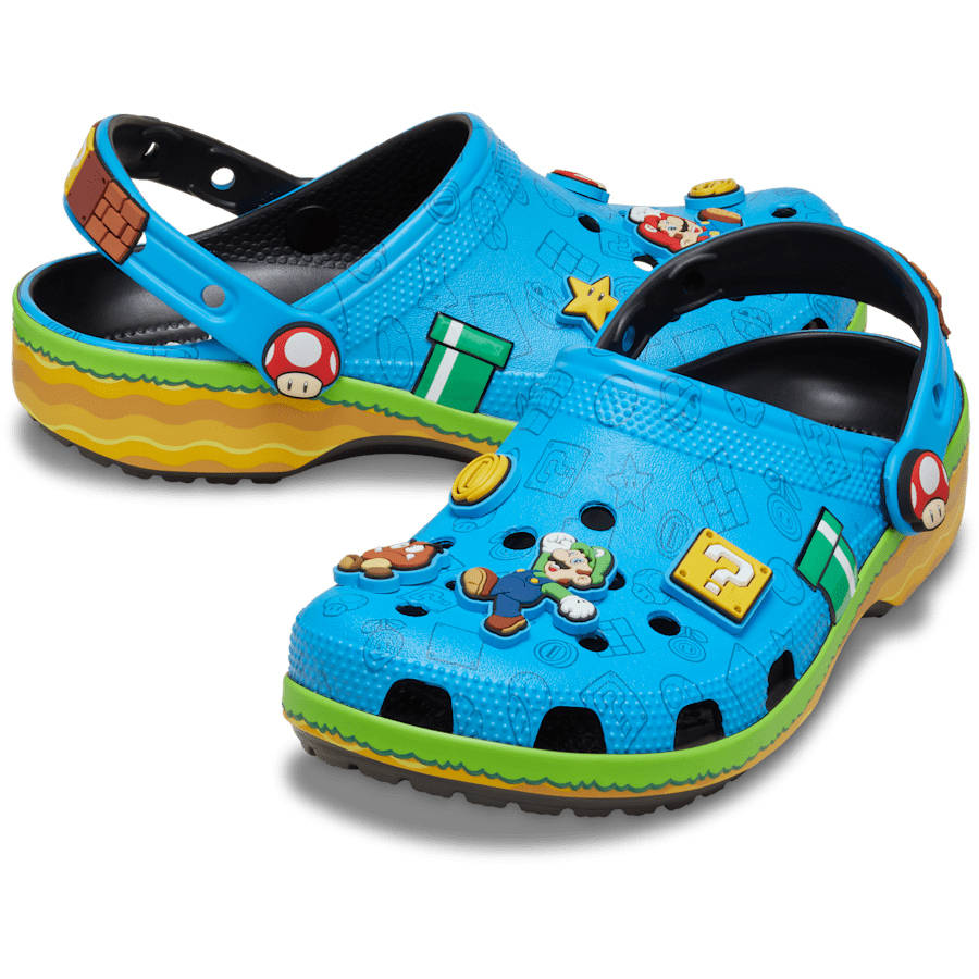 Nintendo x Crocs Classic Clog Super Mario Blue 212138-90H front