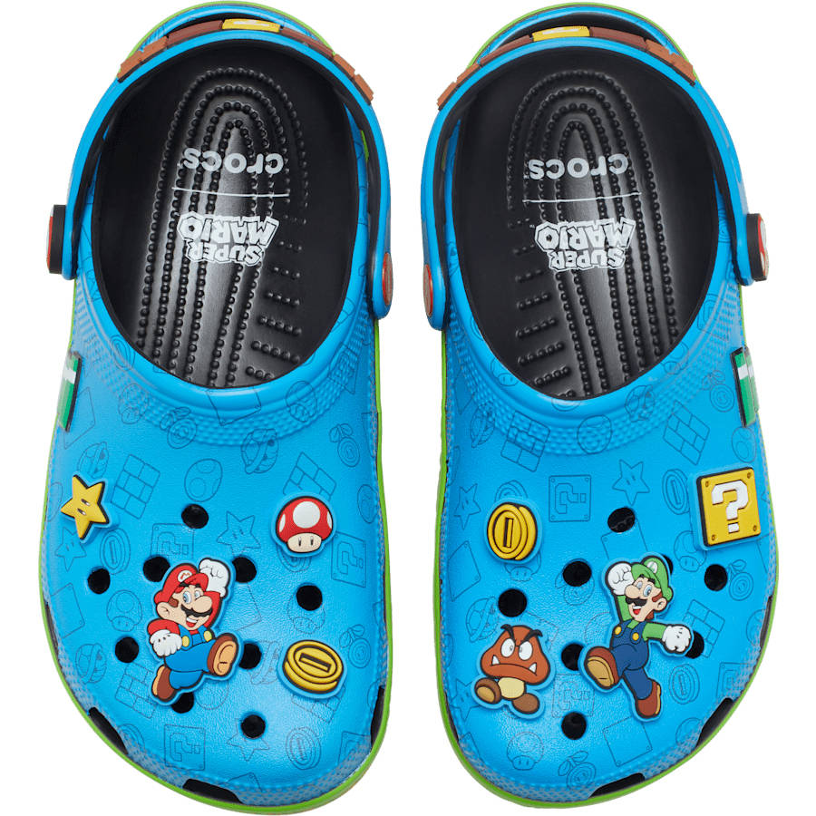 Nintendo x Crocs Classic Clog Super Mario Blue 212138-90H middle