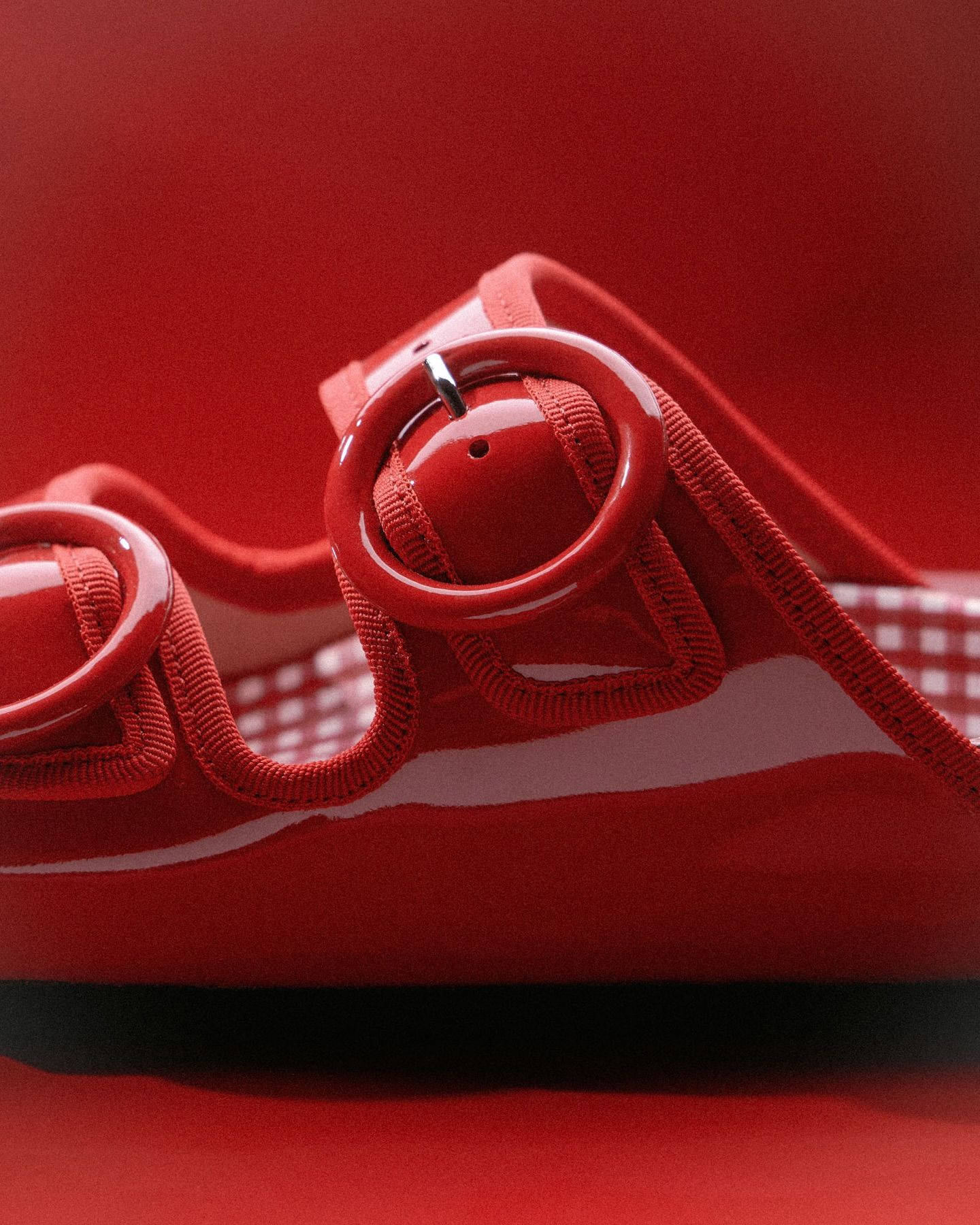 Repetto x Birkenstock Arizona Flame Red side