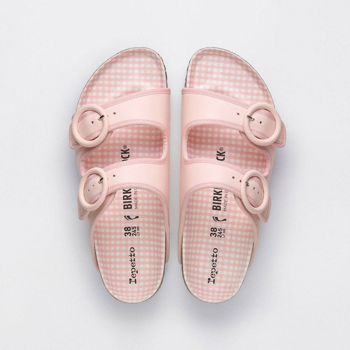 Repetto x Birkenstock Arizona Pink middle