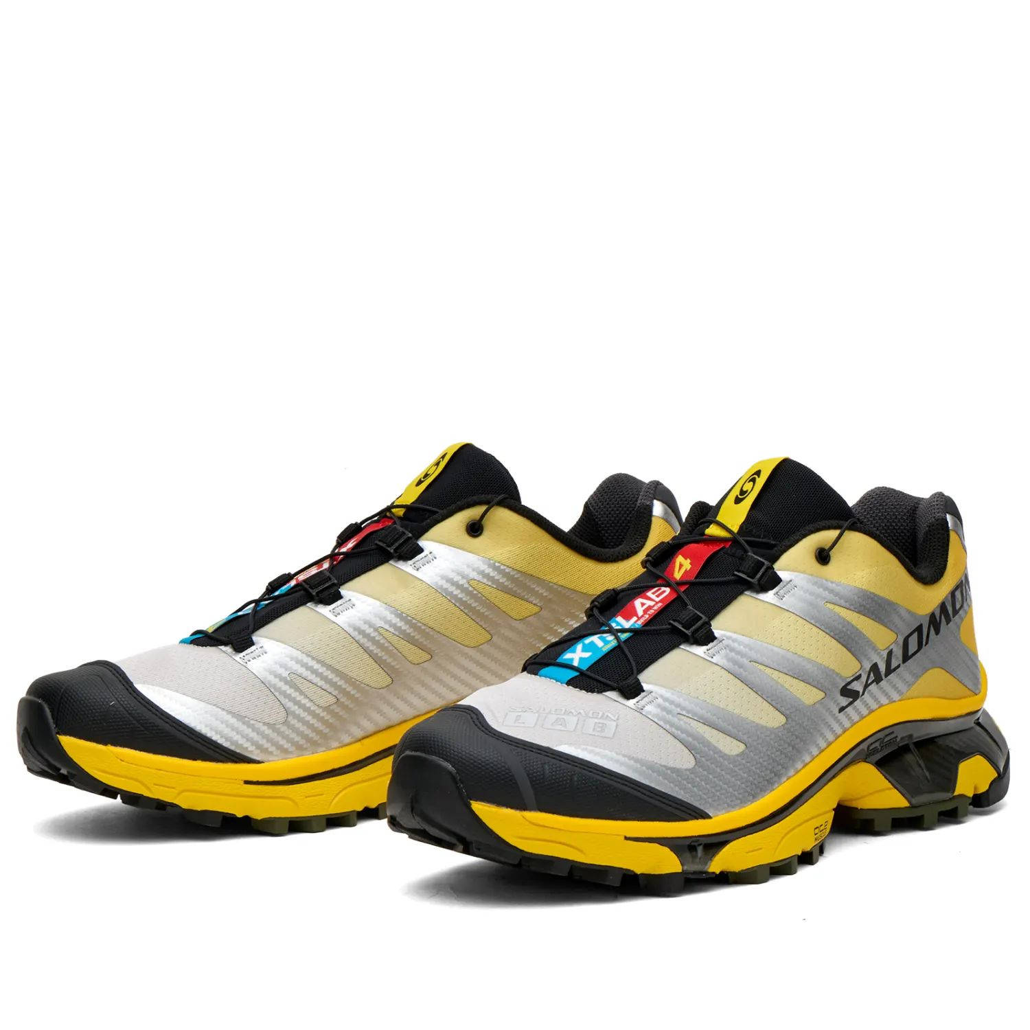 Salomon XT-4 OG Silver Black Lemon L49216900 front