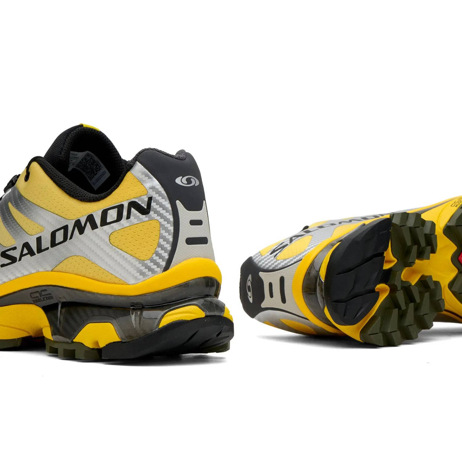 Salomon XT-4 OG Silver Black Lemon L49216900 heel