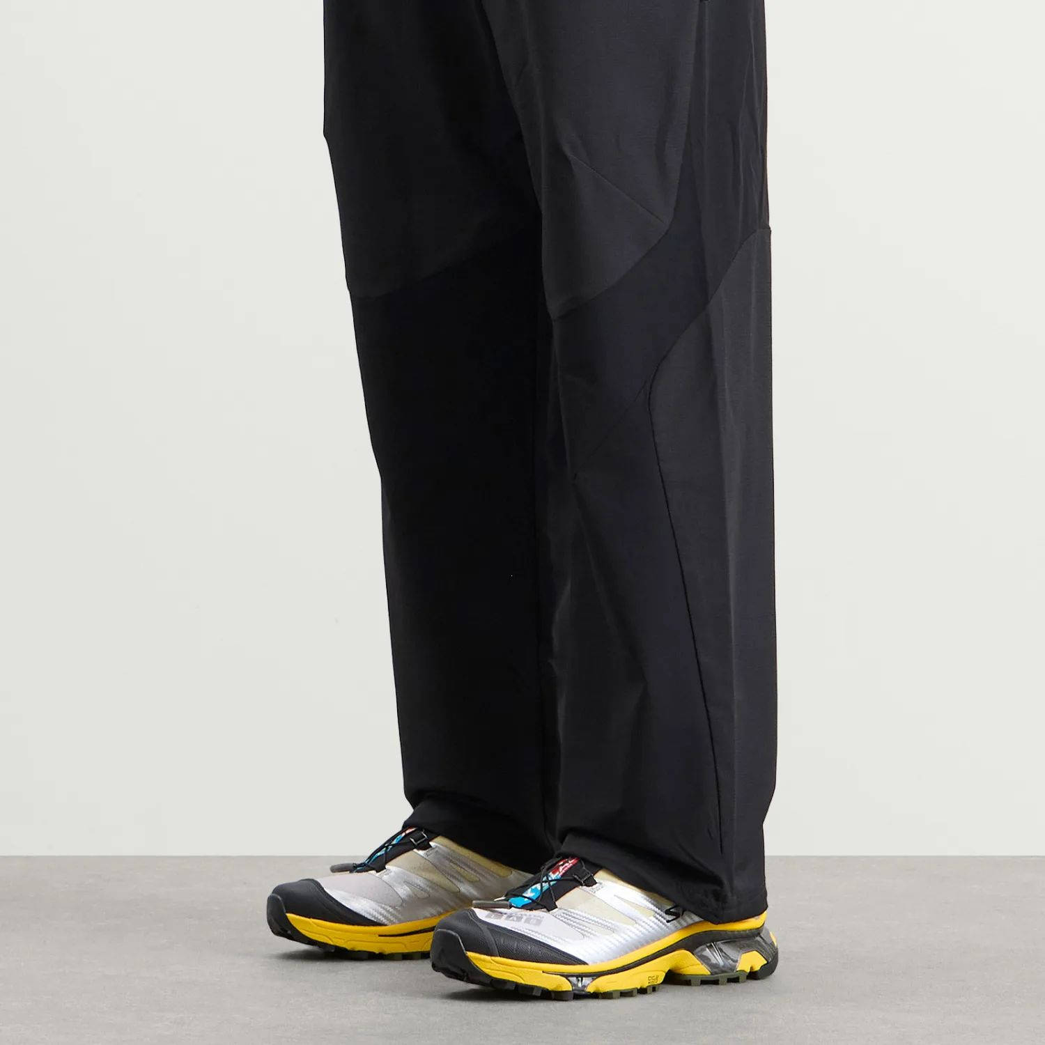 Salomon XT-4 OG Silver Black Lemon L49216900 on foot