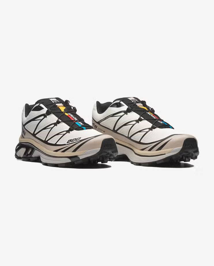 Salomon XT-6 Vanilla Ice Black Silver Cloud L49211300 front