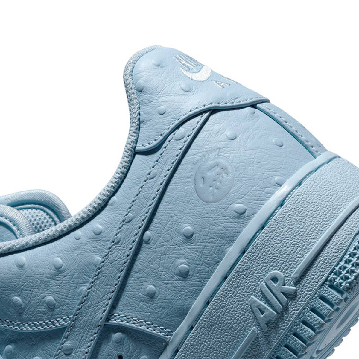 Travis Scott x Nike Air Force 1 Low Icey Blue Detail