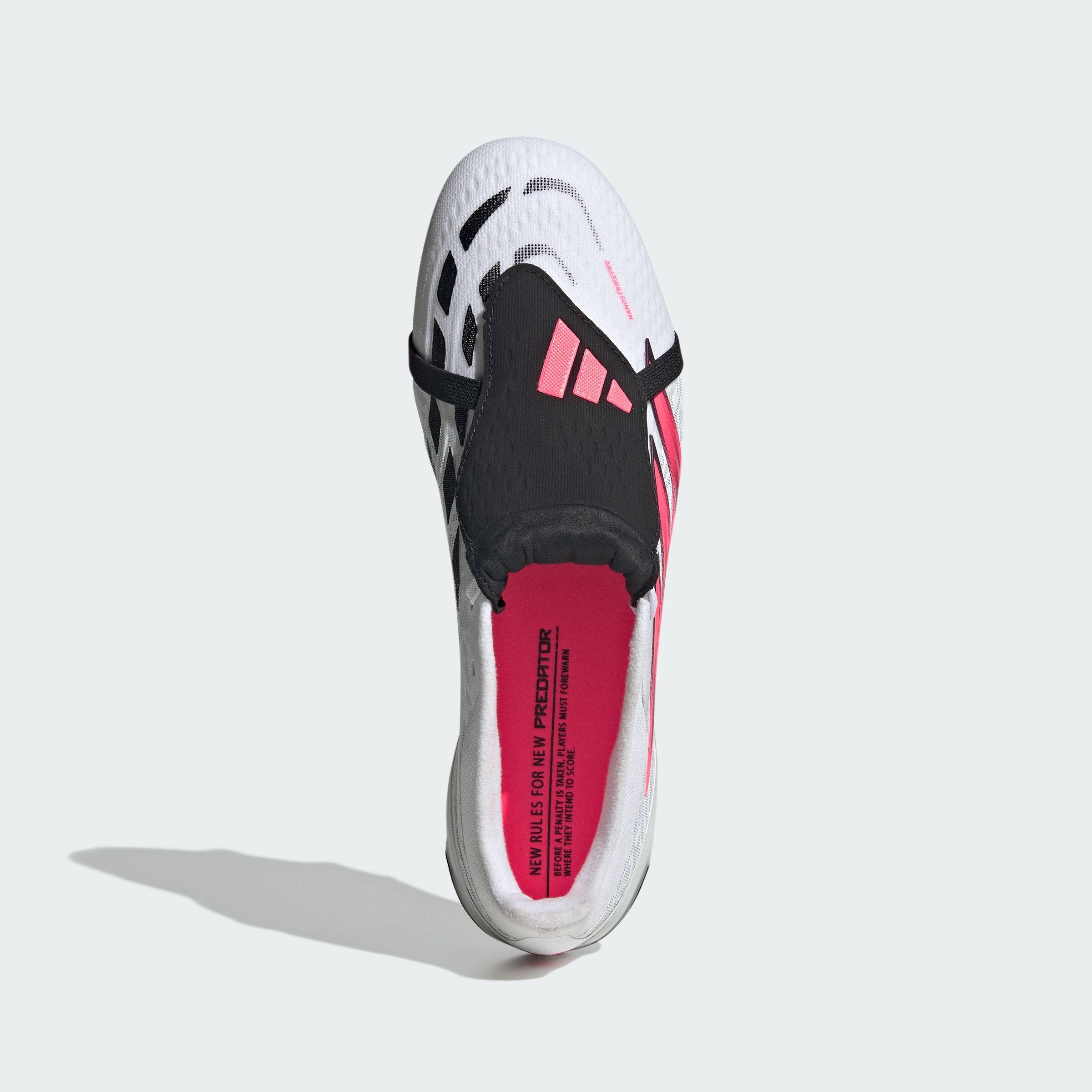 adidas Predator Pro Fold-Over Tongue Soft Ground Football Boots White Solar Turbo IH7237 middle