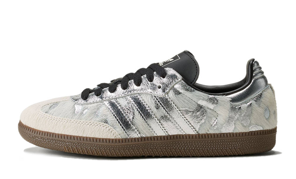 adidas Samba OG Cream Pony Hair Silver Metallic KJ2314