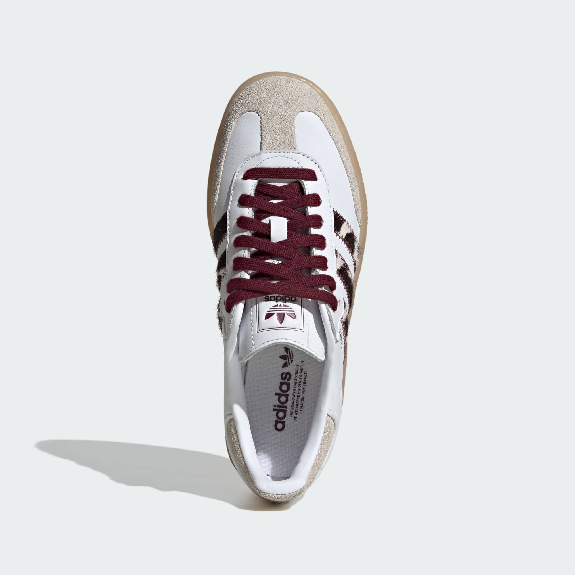 adidas Sambae Print White Red KI2153 middle