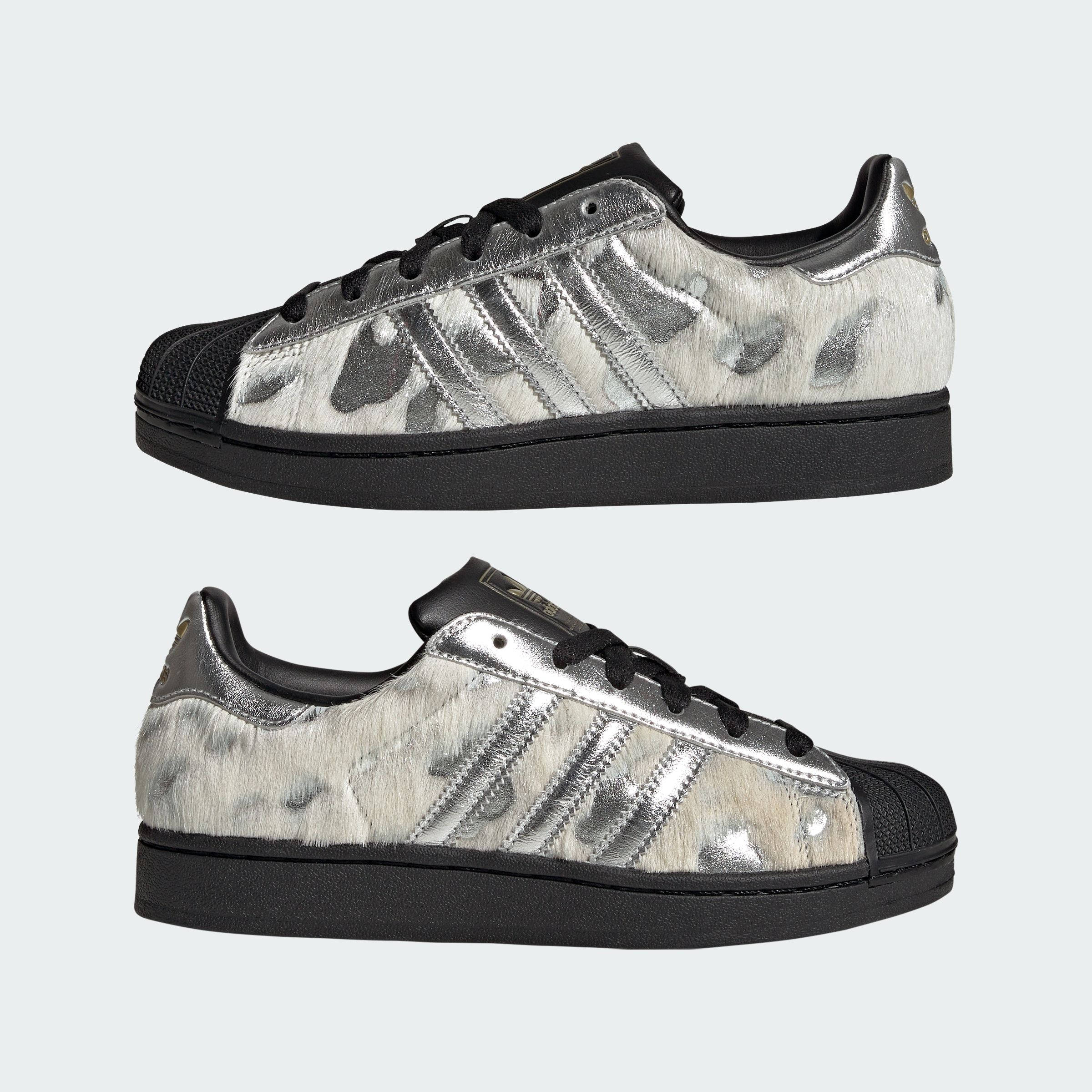 adidas Superstar II Cream Pony Hair Silver Metallic KJ4863 feature