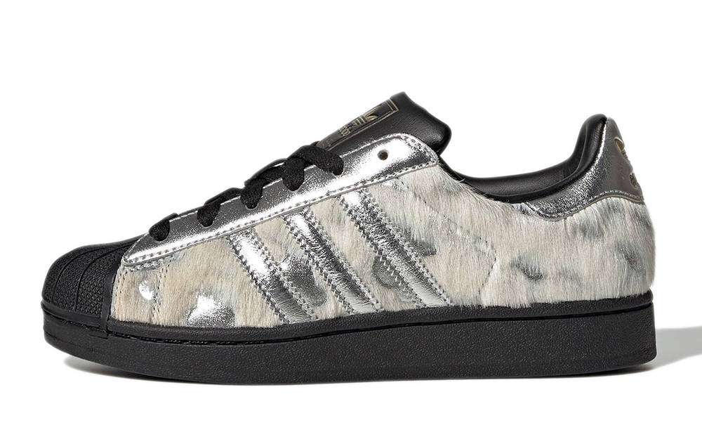 adidas Superstar II Cream Pony Hair Silver Metallic KJ4863
