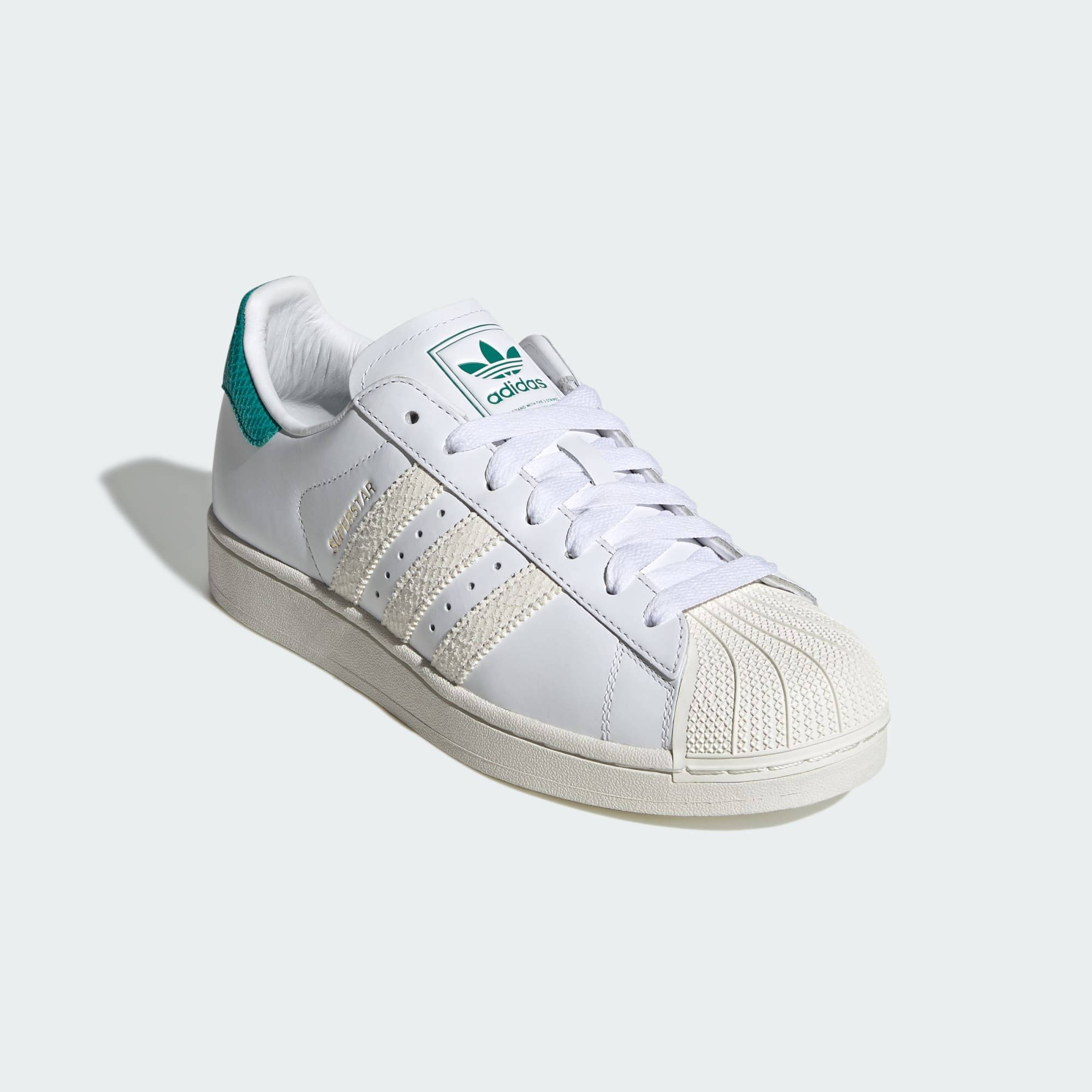 adidas Superstar London White Green LB5478 front