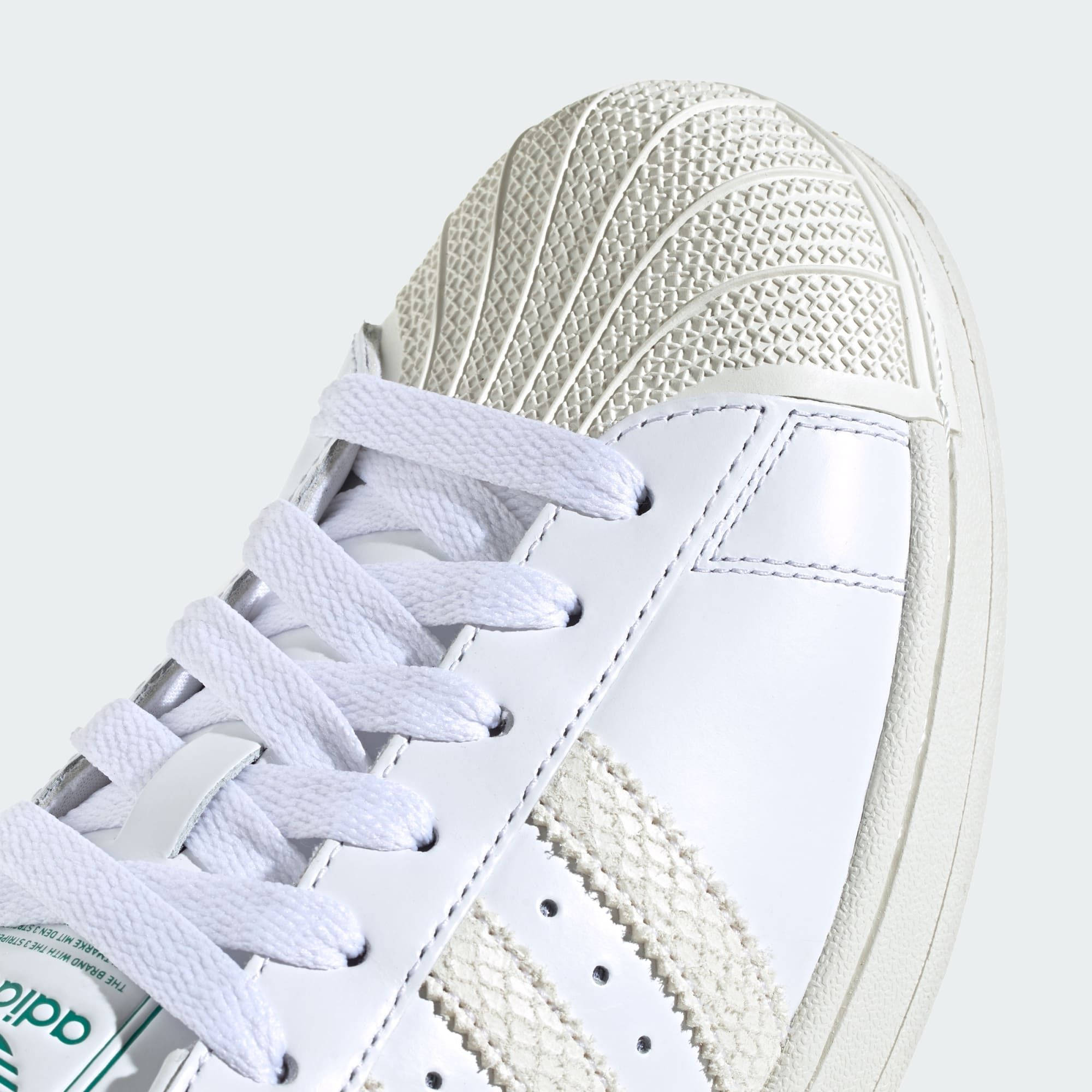 adidas Superstar London White Green LB5478 toe