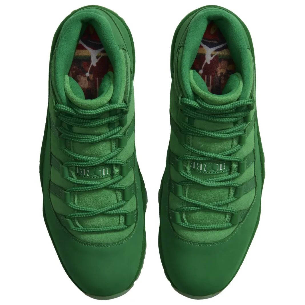 Air Jordan 11 Green Screen middle