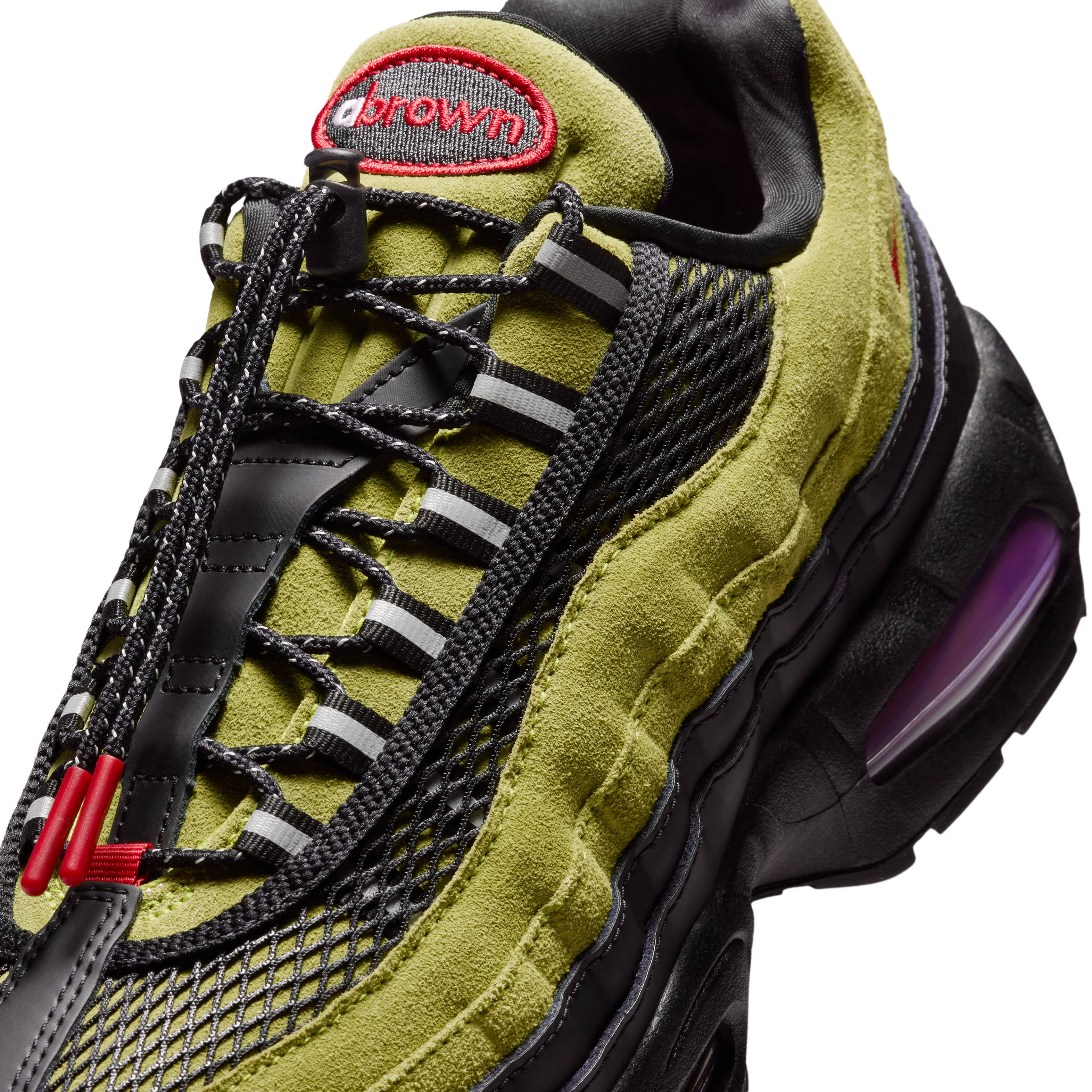 Aya Brown x Nike Air Max 95 Big Bubble Atomic Green Detail