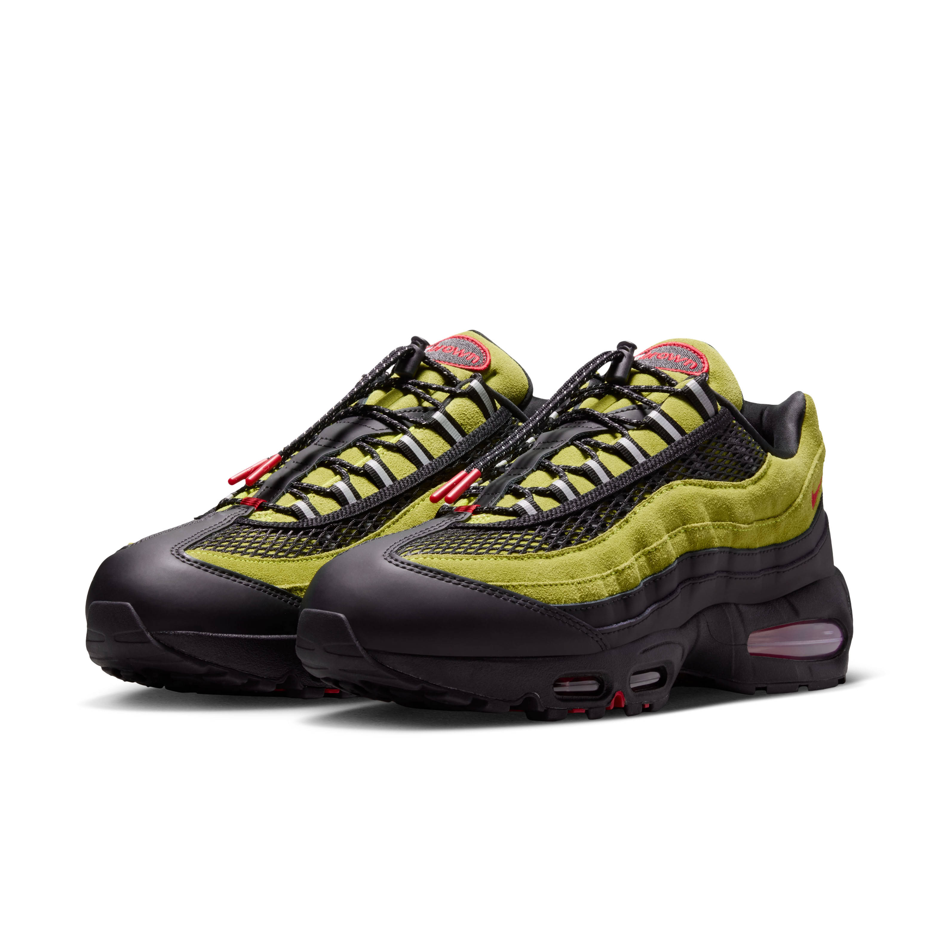 Aya Brown x Nike Air Max 95 Big Bubble Atomic Green Pair