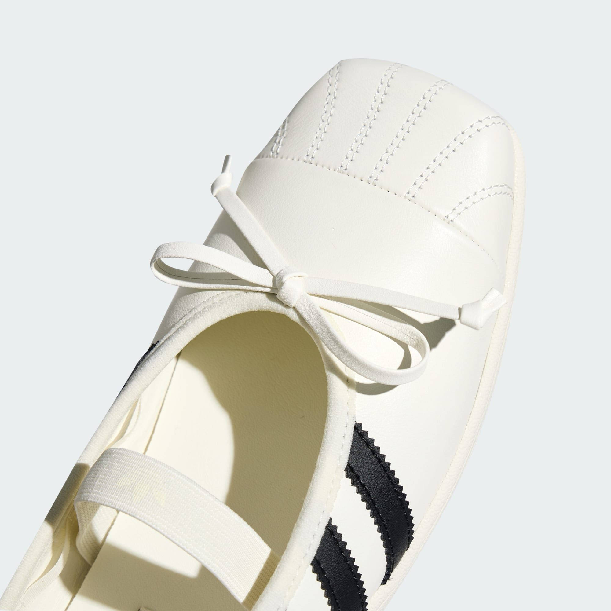 Jennie x adidas Superstar Square Ballet White LB3786 toe