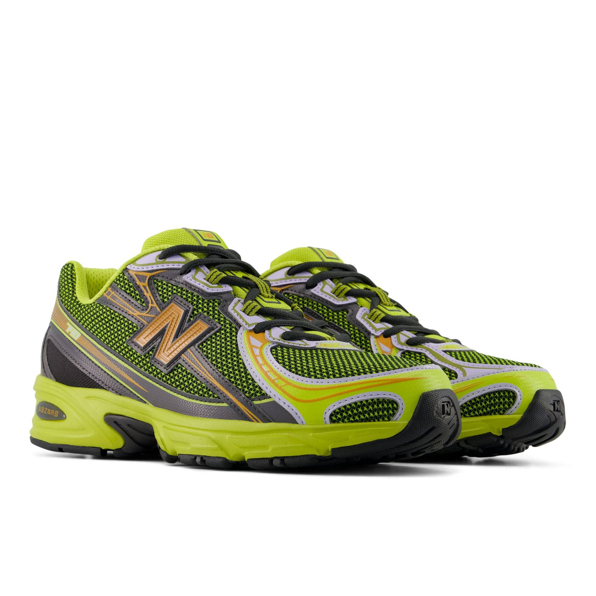 New Balance 740 Green Orange U74099S front