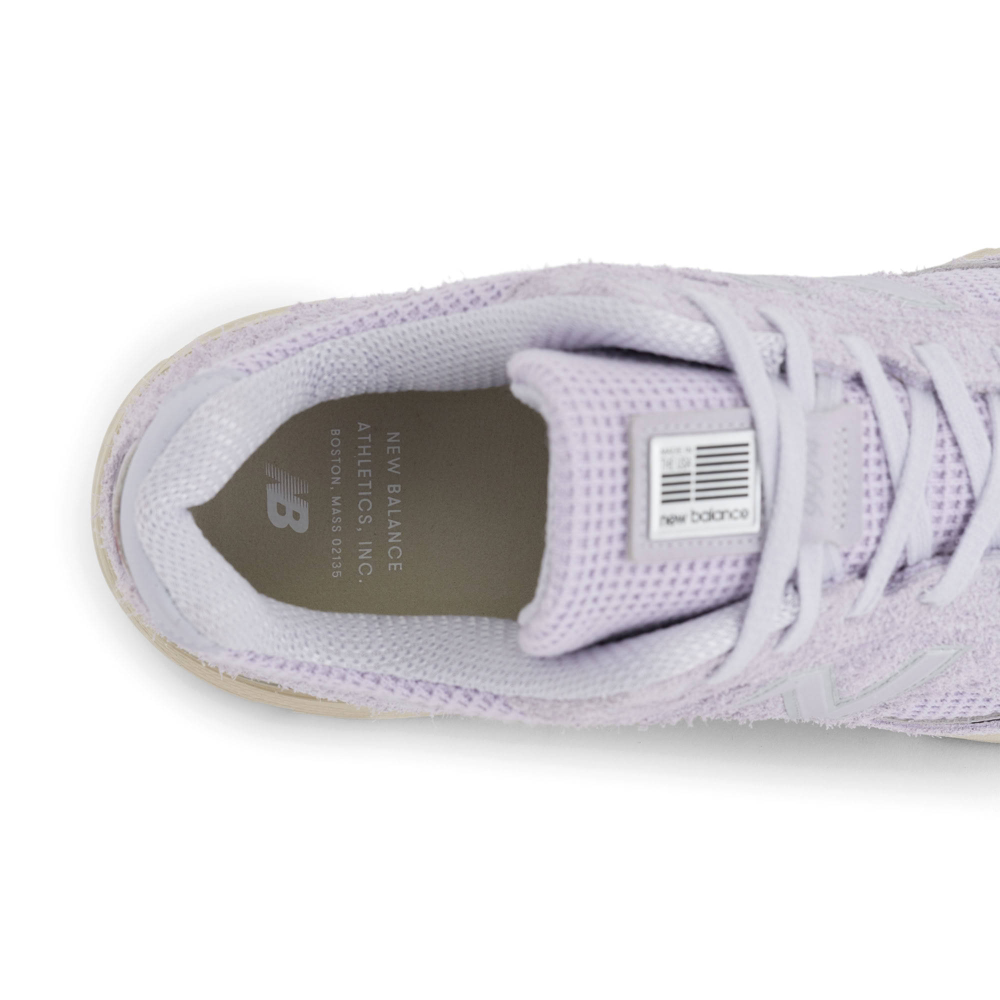 New Balance 990v4 Grey Violet Timberwolf Detail