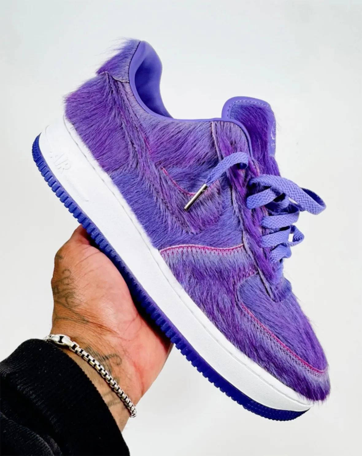 Nike Air Force 1 Low Hairy Purple Fur IR1940-500 on hand