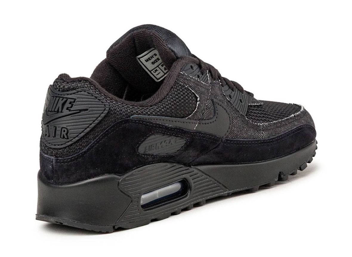 Nike Air Max 90 Black Denim IW6365-001 back