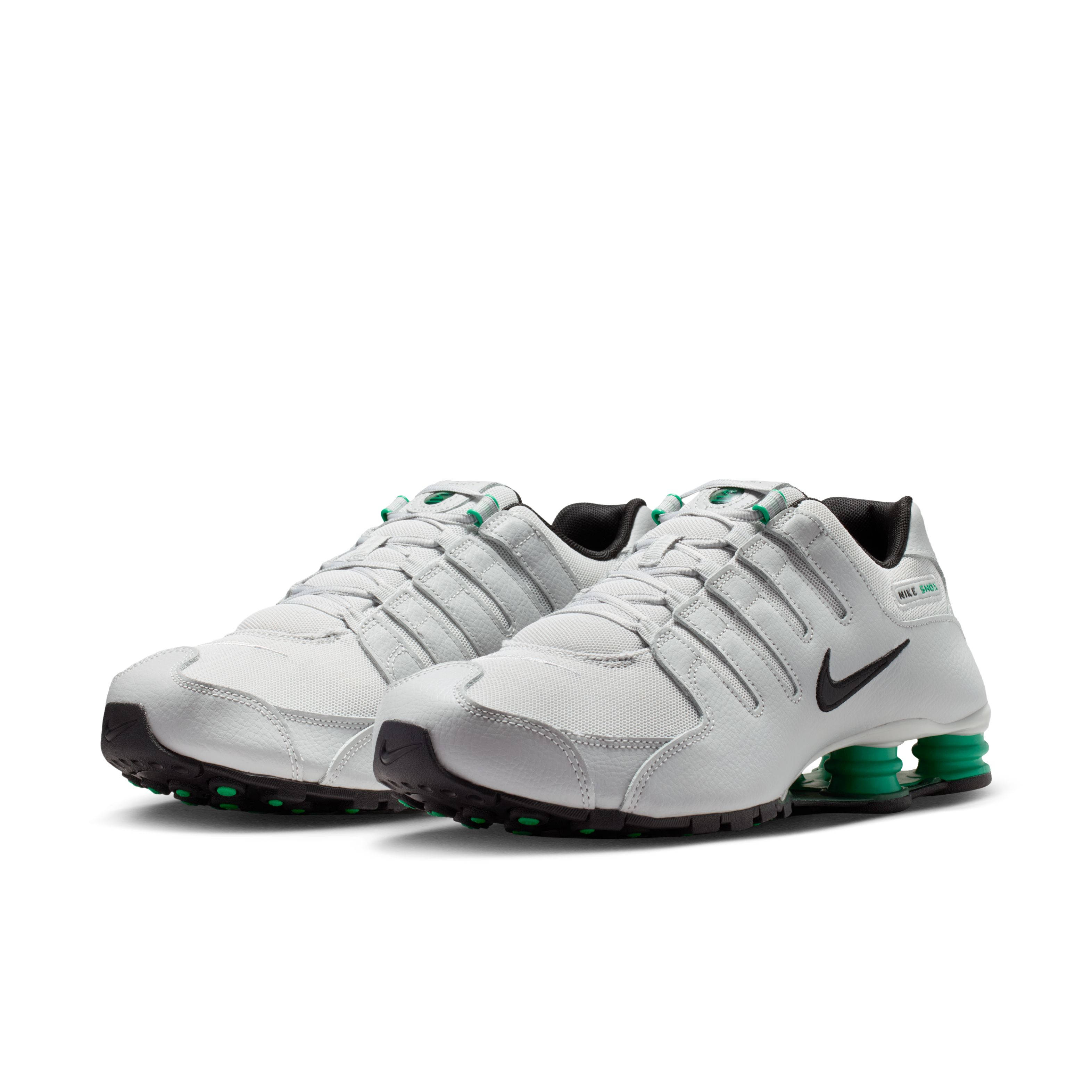 Nike Shox NZ Grey Fog Stadium Green IQ8263-001 front