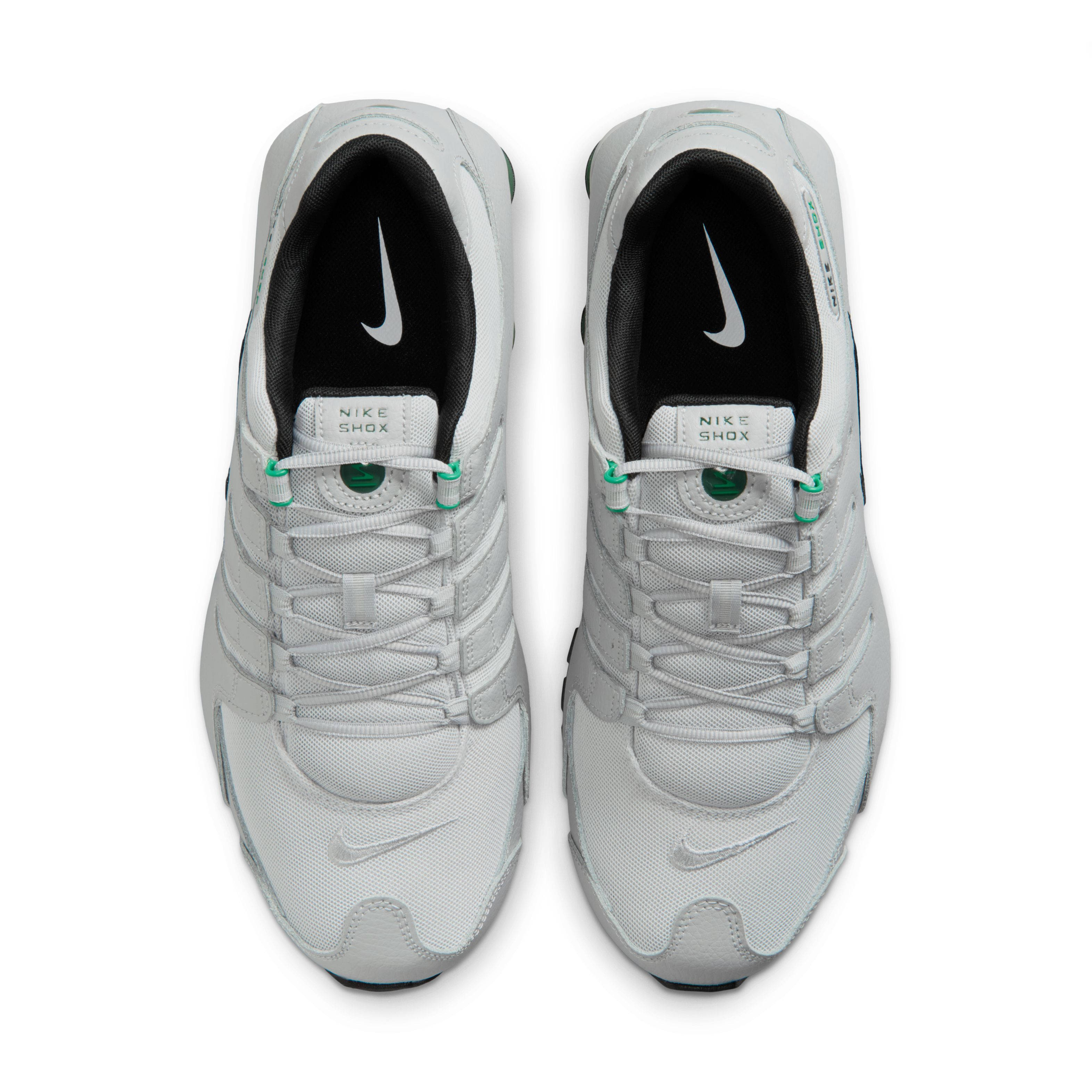 Nike Shox NZ Grey Fog Stadium Green IQ8263-001 middle