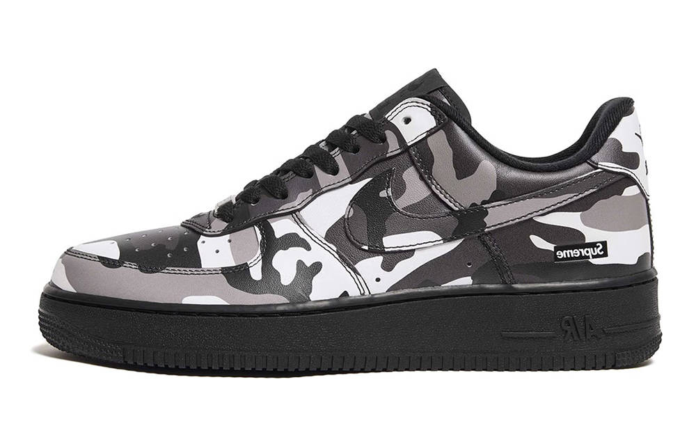 Supreme x Nike Air Force 1 Camo Black