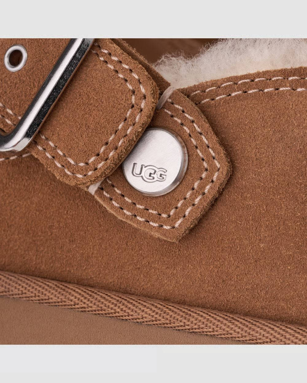 UGG Goldenstar Evelina Clog Chestnut 1180251-CHE tag