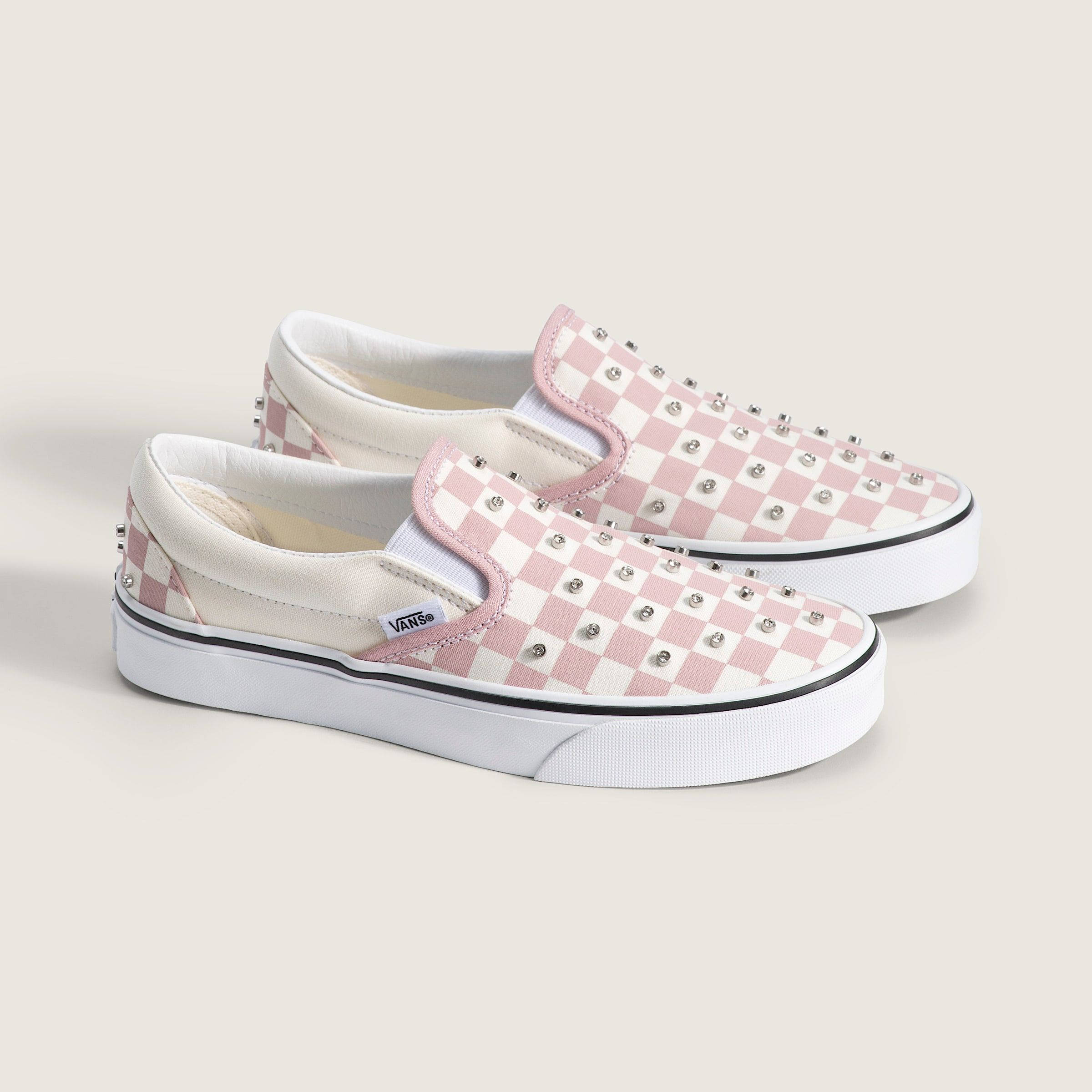 Vans Classic Slip-On Pink White VN000D6YFPR front