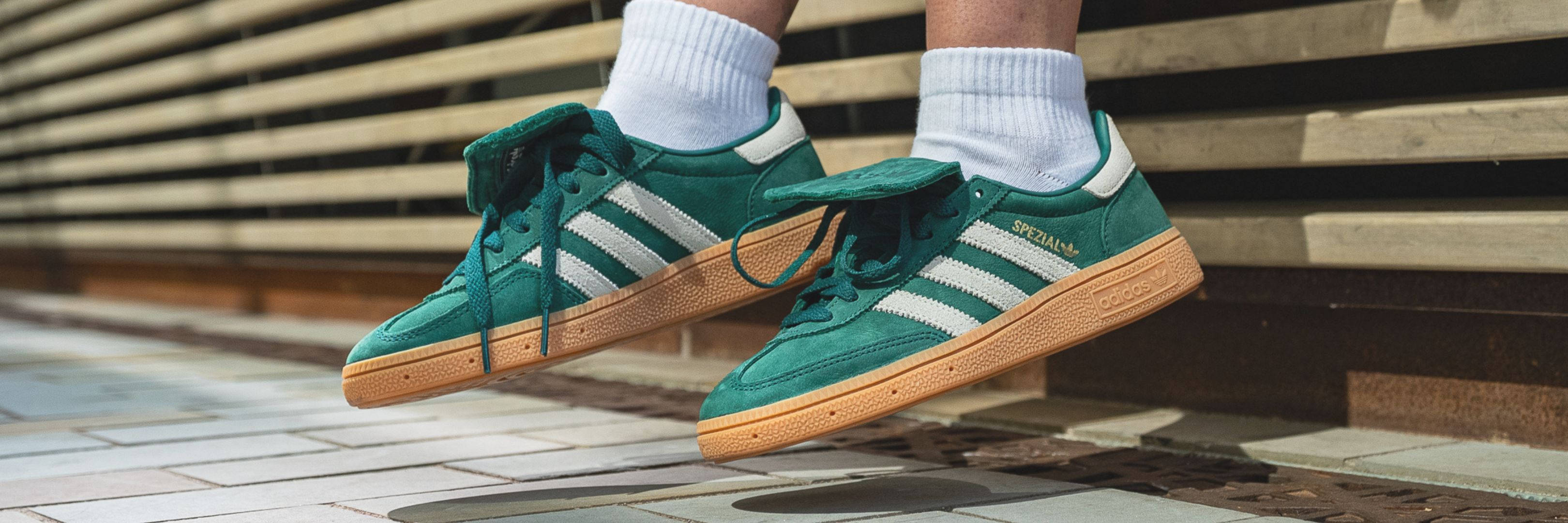 adidas Handball Spezial LT Core Green White | Styling