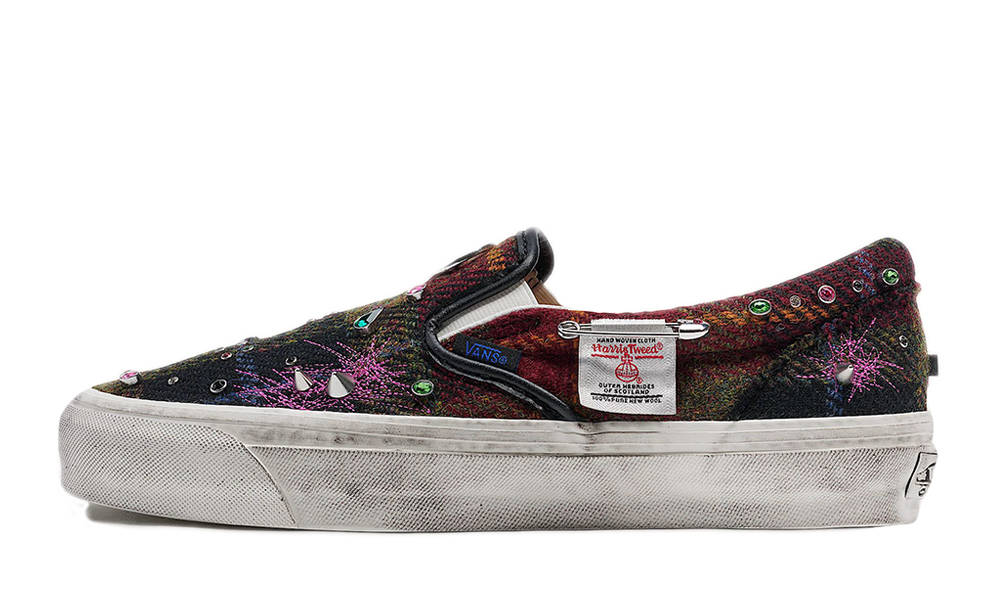 Harris Tweed x Vans Premium Classic Slip-On Red VN000E96BJN