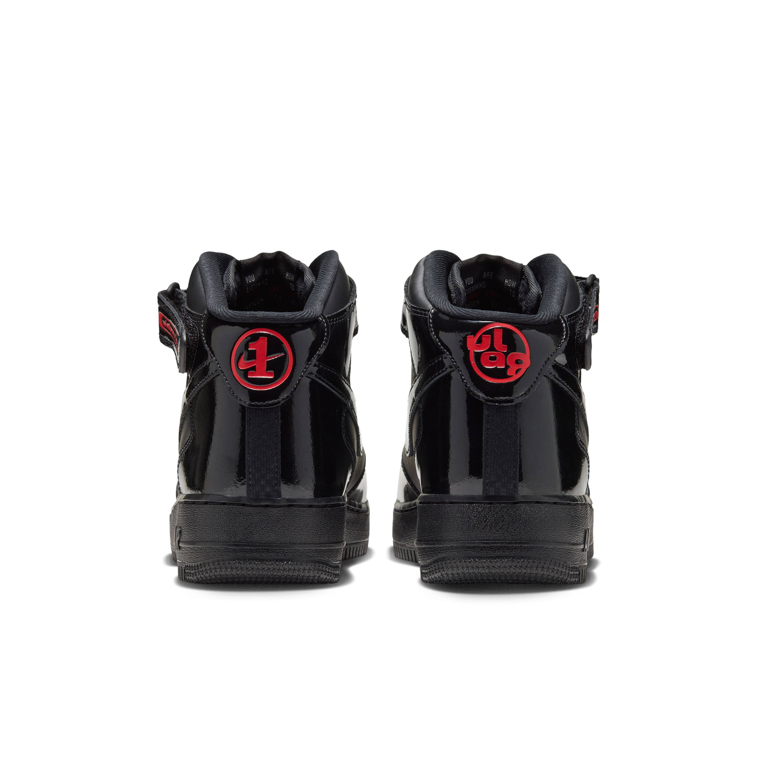 Victory Lap Radio x Nike Air Force 1 Mid Black JA7806 001 back