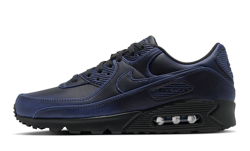 Nike Air Max 90 Premium Dark Smoke Grey Blue IQ7130-002