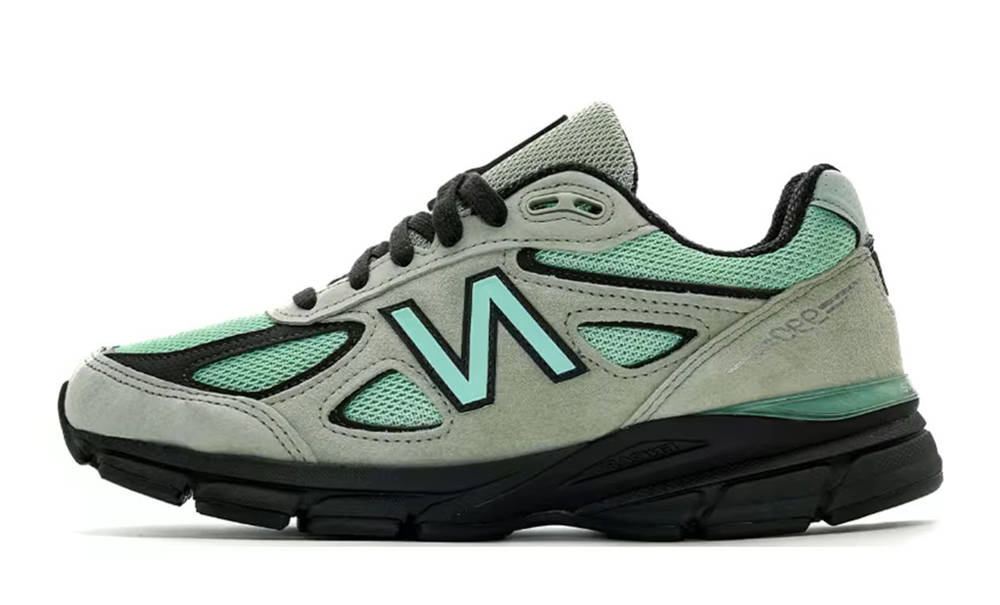 New Balance 990v4 Silver Moss Bright Mint | U990GE4