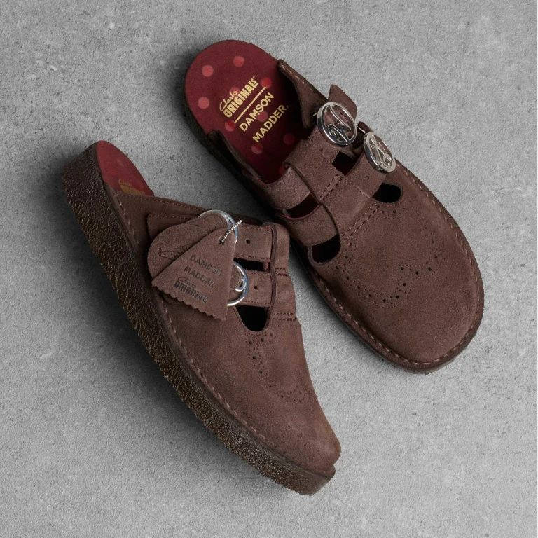 Damson Madder x Clarks Mary Jane Mule Chocolate AW26 DM 4160 from top