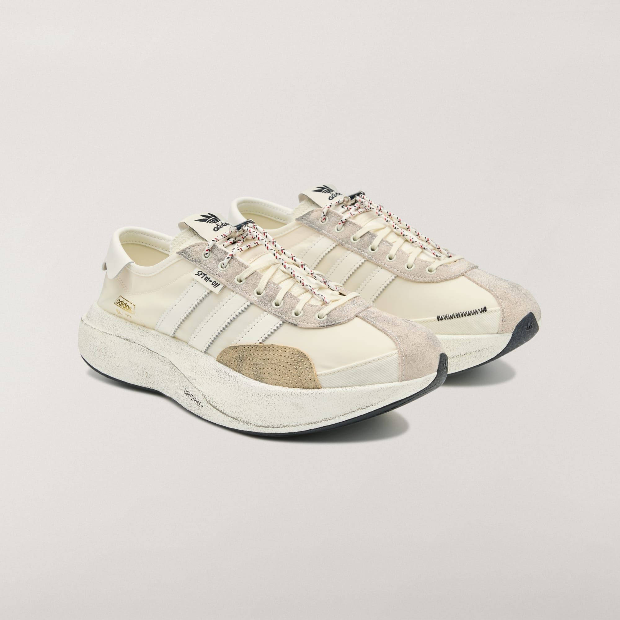 SFTM x adidas SL 72 Pro Cream White HQ7605 front