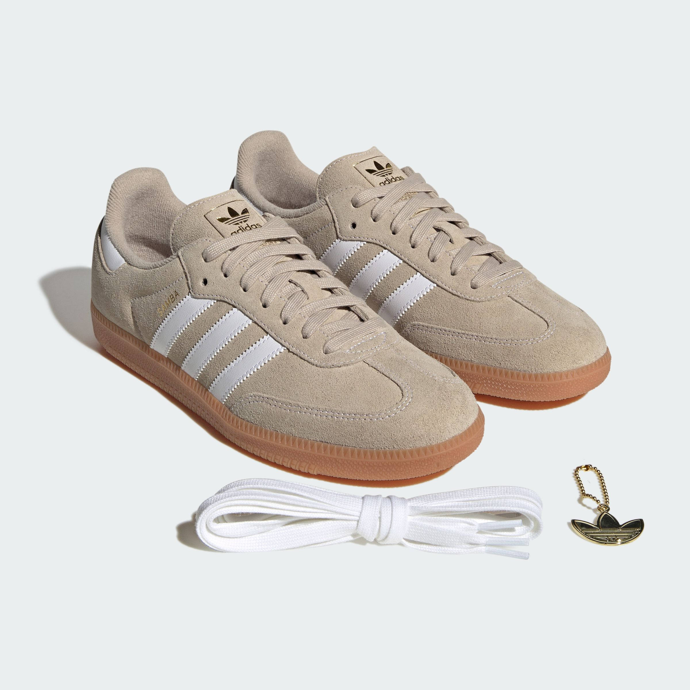 adidas Samba OG Khaki White Gum KK2272 side