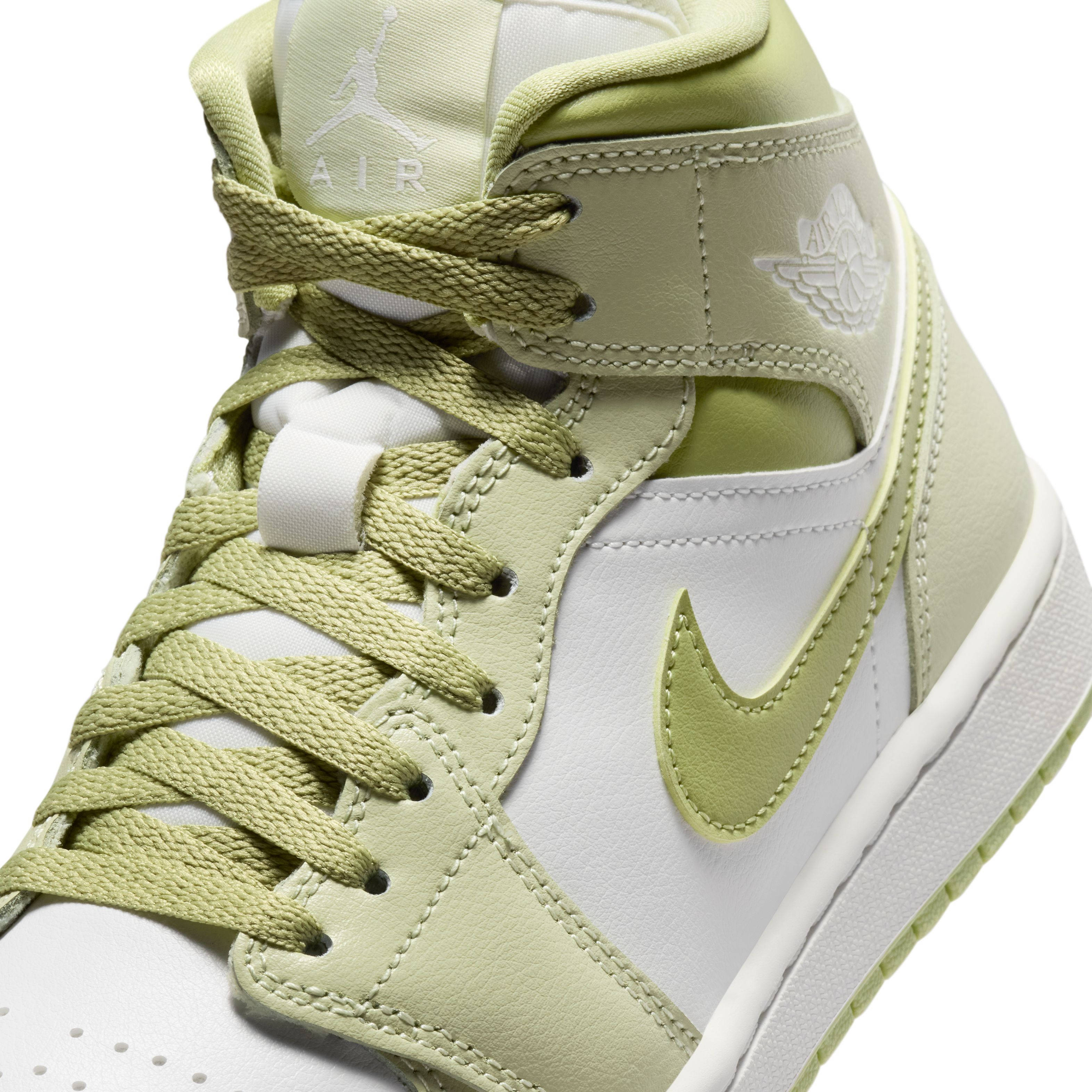 Air Jordan 1 Mid Olive Aura BQ6472 302 side