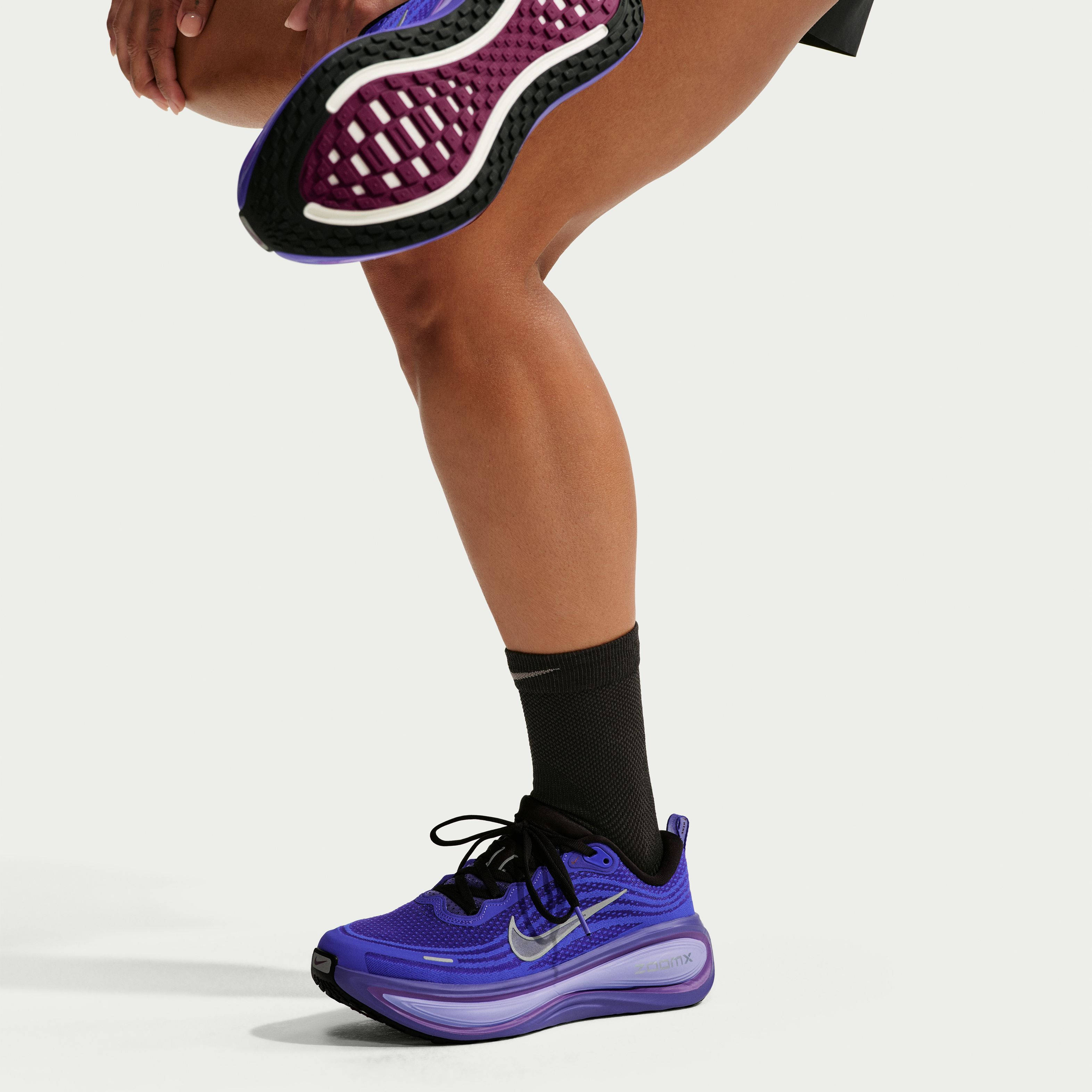 Nike Vomero Plus Black Persian Violet HV8154 007 on foot