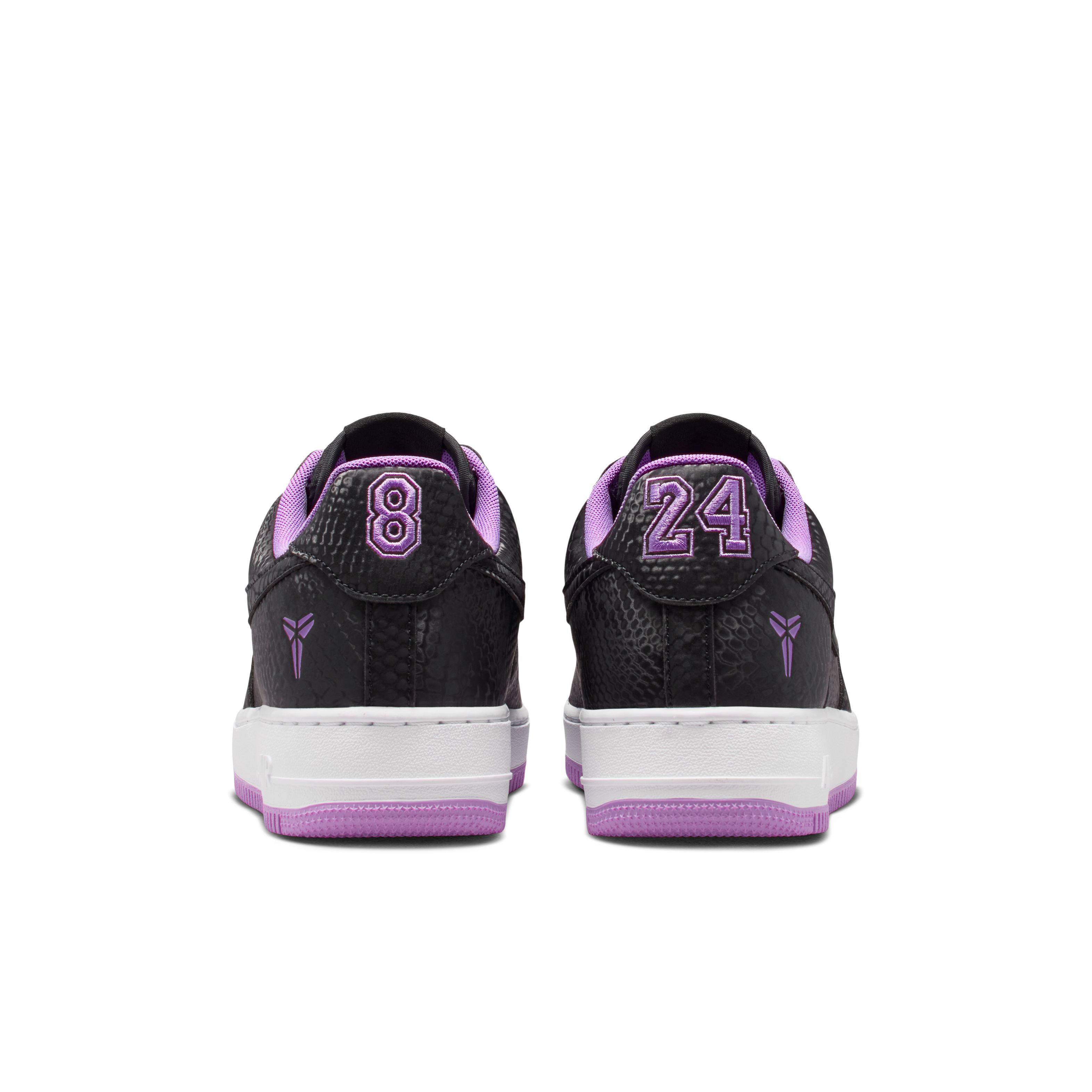 Kobe x Nike Air Force 1 Low Black Purple Stardust IB0018 007 back