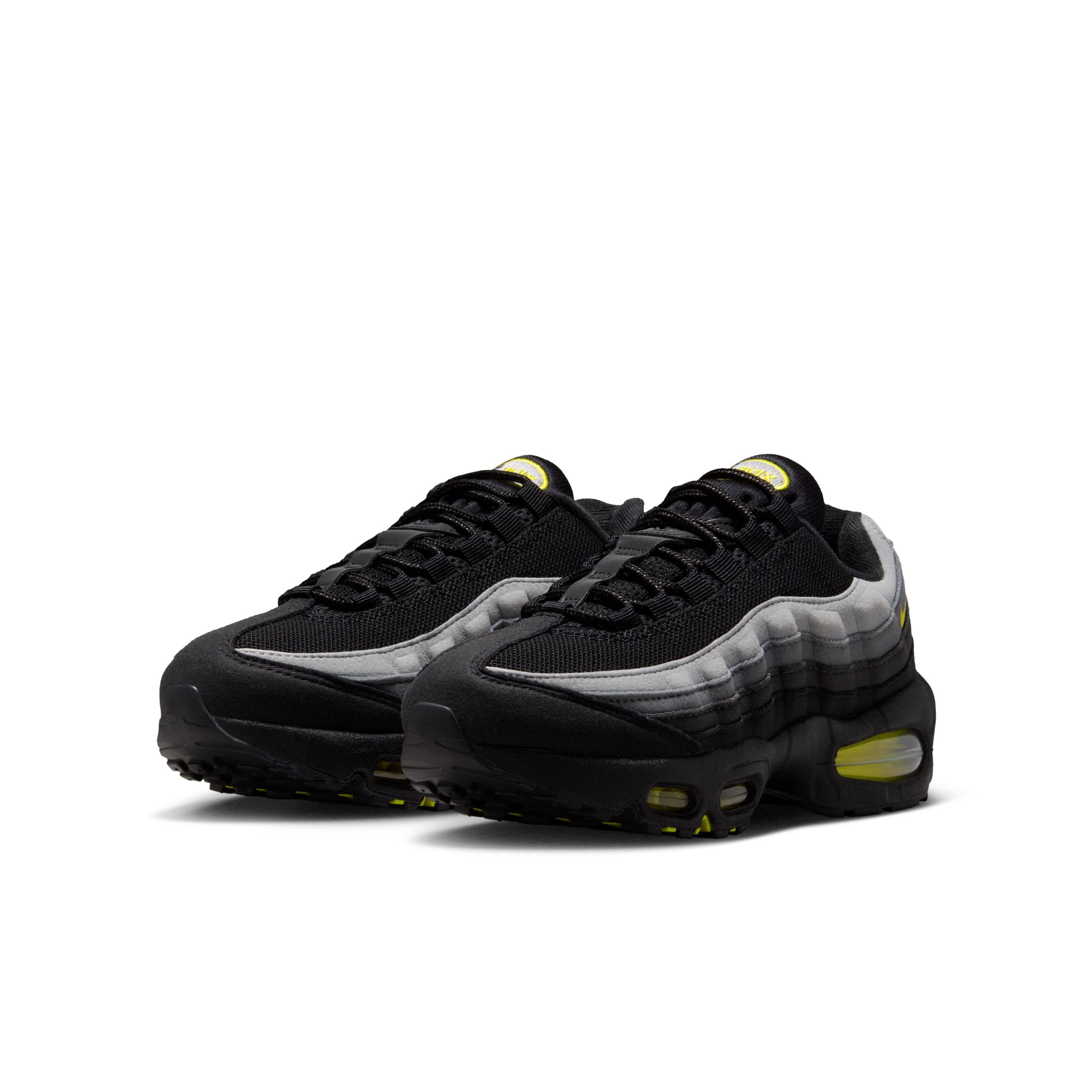 Nike Air Max 95 OG GS Big Bubble Black Chrome Yellow HF7054 077 front