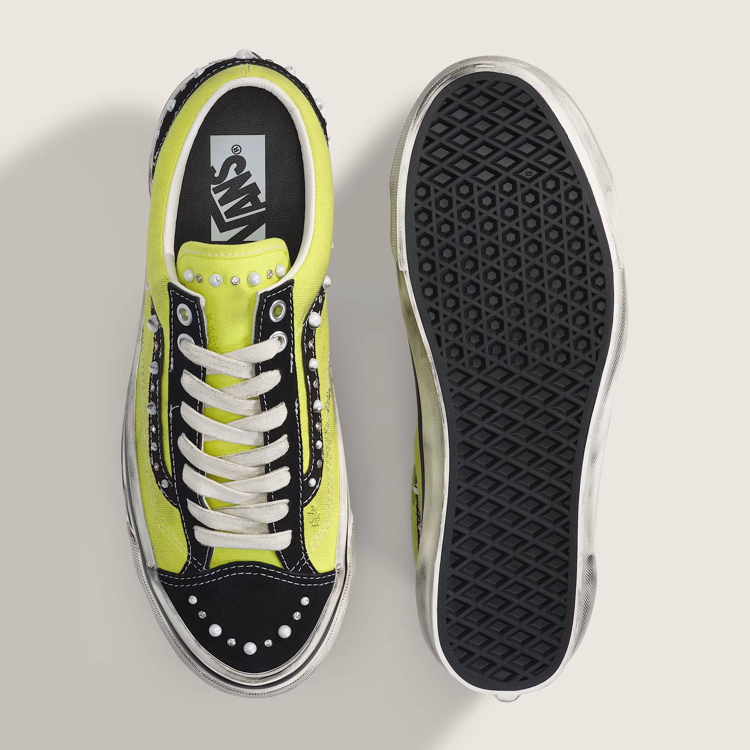 Vans Old Skool 36 Pearlized Yellow Lime VN000E8VHHC middle