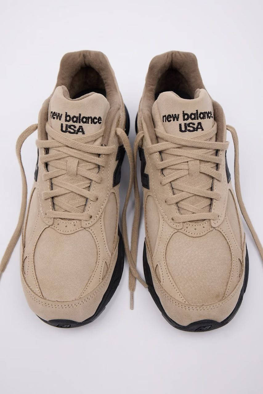 JJJJound x New Balance 990v3 Tan Suede middle