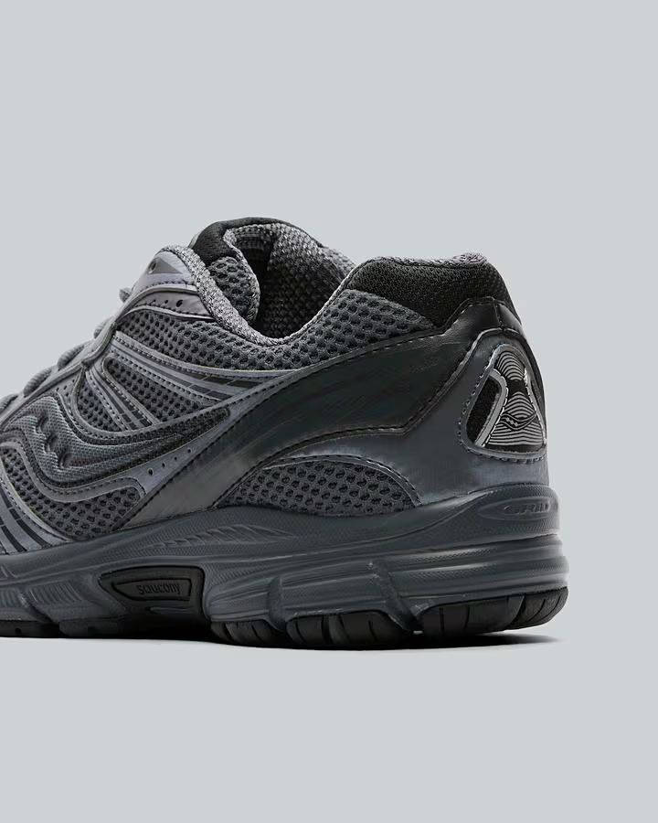 Saucony Grid Legacy Gunmetal Black S101836 1010 heel