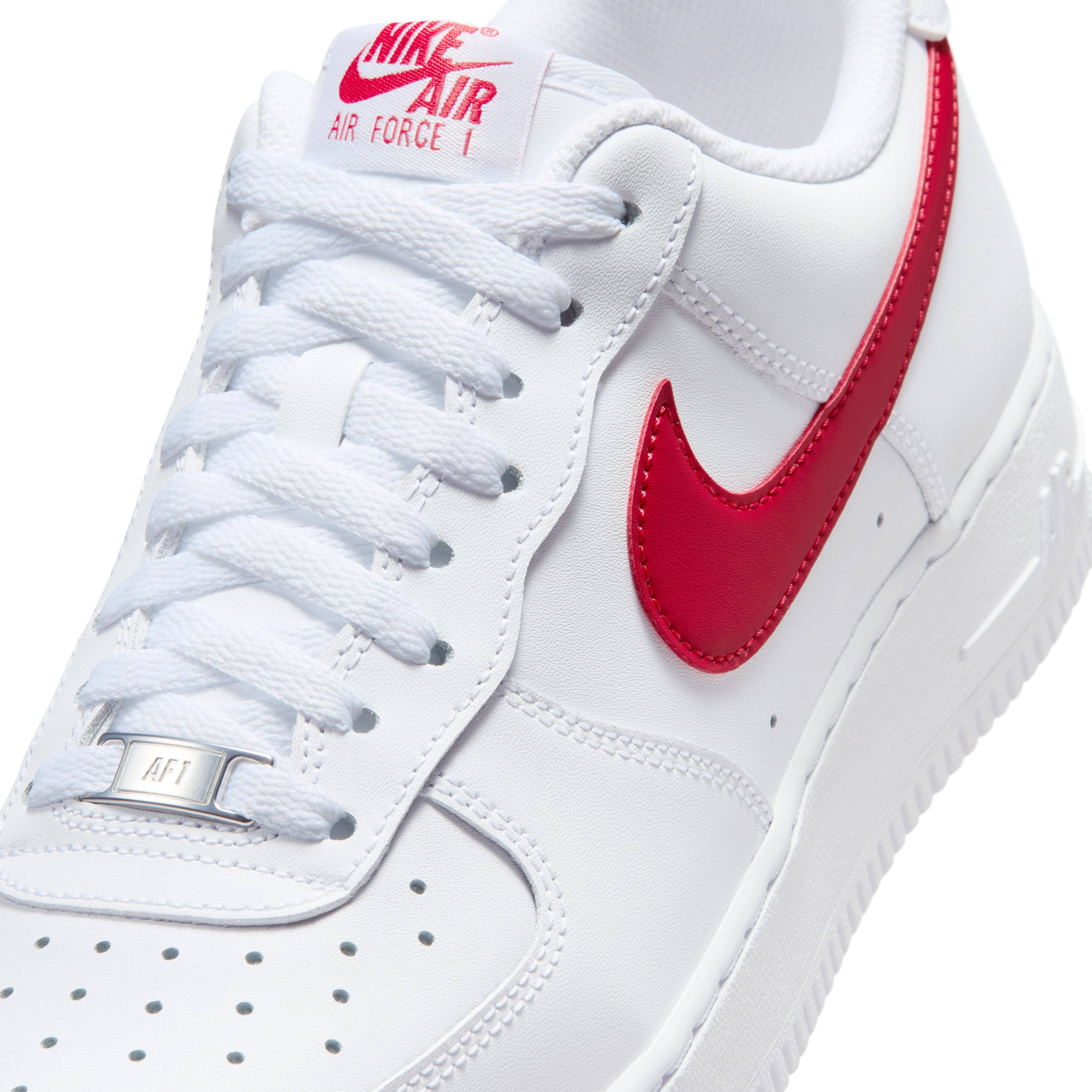 Nike Air Force 1 07 White University Red FJ4146 133 tongue